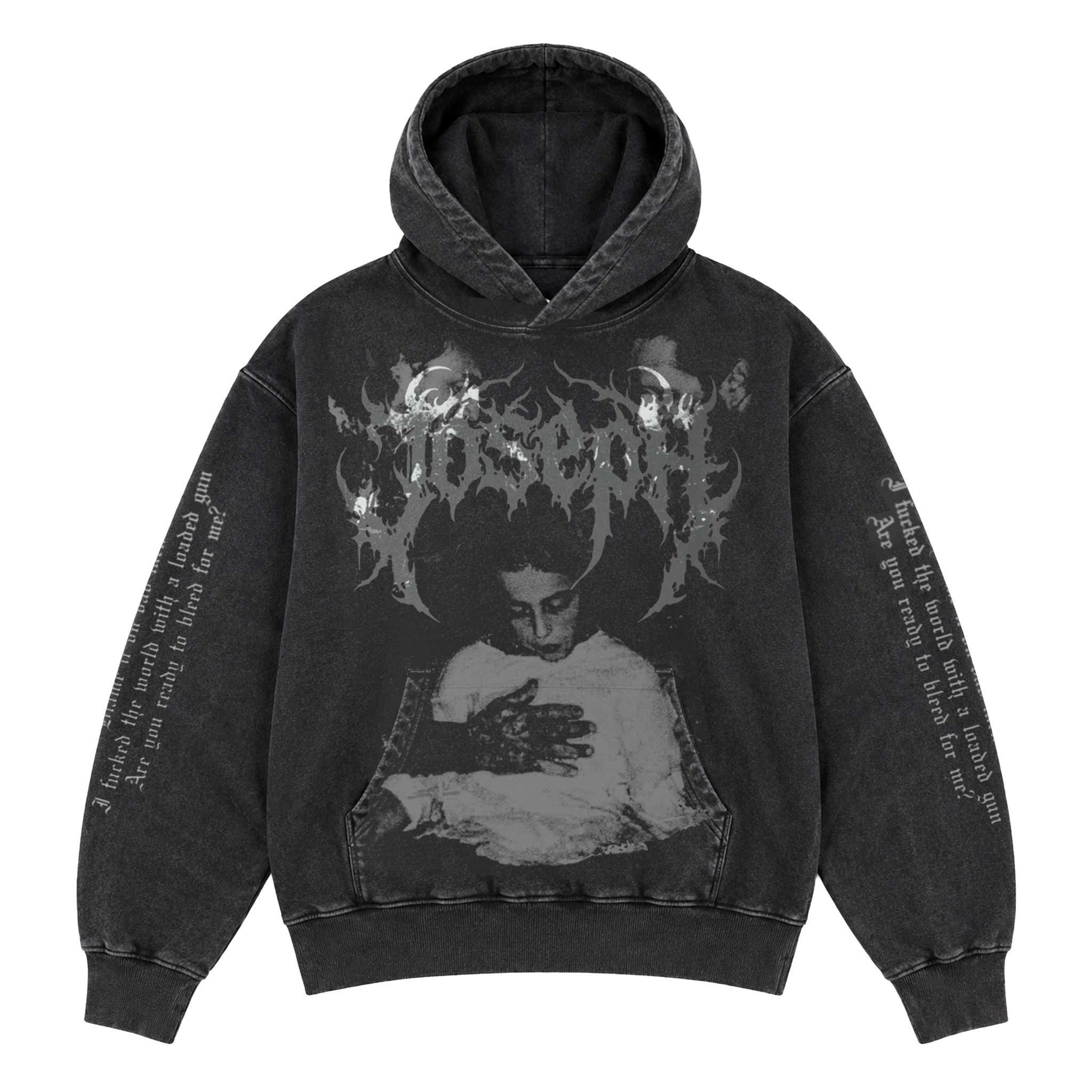 トップス josemoon EARRING HOODIE Official Falling in Reverse Store - Joseph Lyric Hoodie – Falling