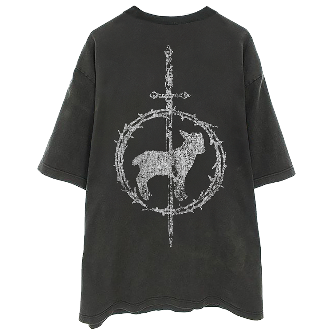 A classic black tee with custom Falling in Reverse artwork.