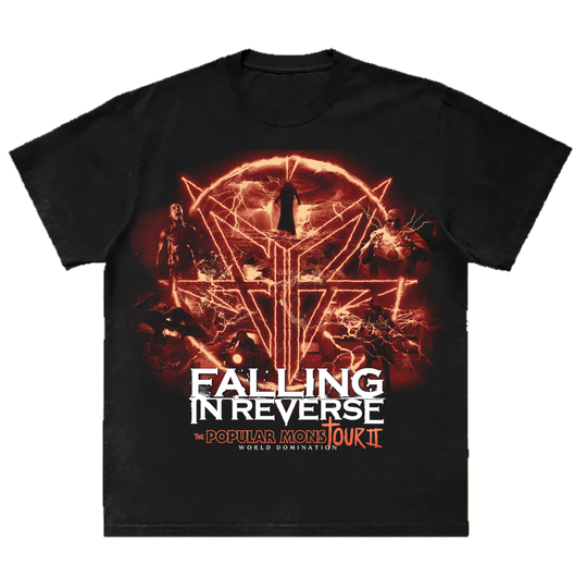 A black cotton tee from the Falling in Reverse United States tour. 